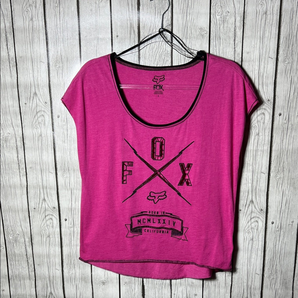Fox Racing Pink and Black T-shirt size small